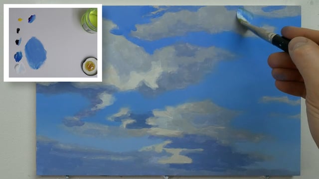 How To Paint A Cloudy Sky Part 2