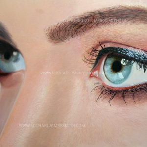 how to paint an eye