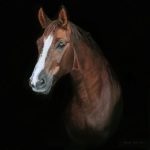 Horse painting photo